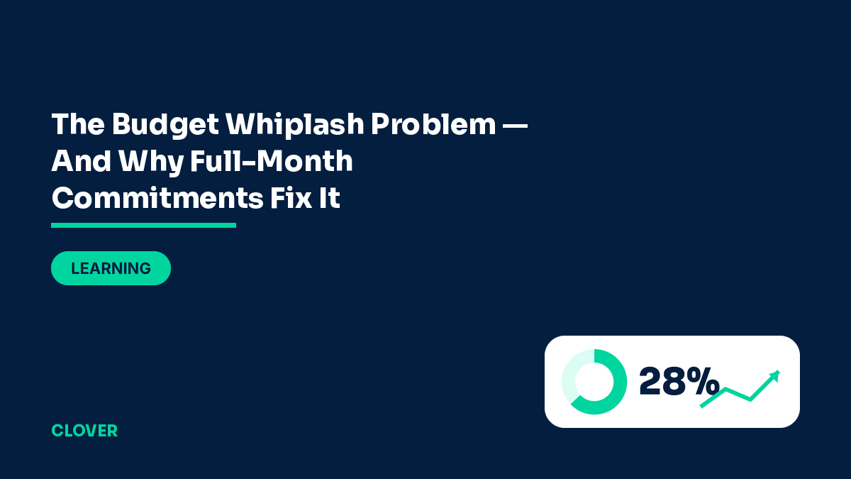 The budget whiplash problem and full-month commitments — Clover Agency