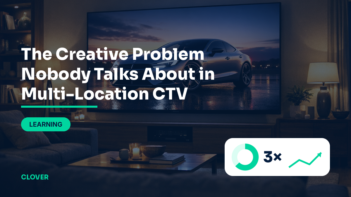 The creative problem nobody talks about in multi-location CTV — Clover Agency